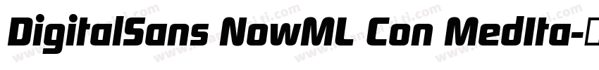 DigitalSans NowML Con MedIta字体转换